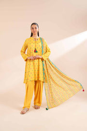 Nishat Fall Fantasy Printed Lawn Unstitched 3Pc Suit - 42402107