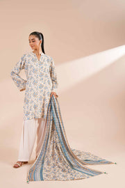 Nishat Fall Fantasy Printed Lawn Unstitched 3Pc Suit - 42402108