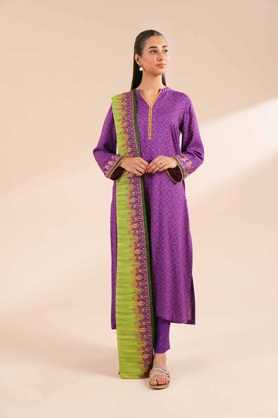 Nishat Fall Fantasy Printed Lawn Unstitched 3Pc Suit - 42402110