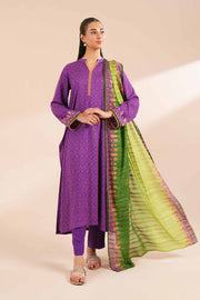 Nishat Fall Fantasy Printed Lawn Unstitched 3Pc Suit - 42402110