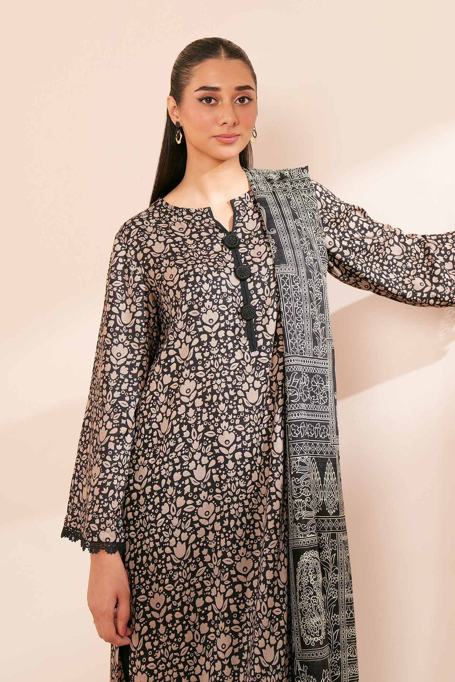 Nishat Fall Fantasy Printed Lawn Unstitched 3Pc Suit - 42402112
