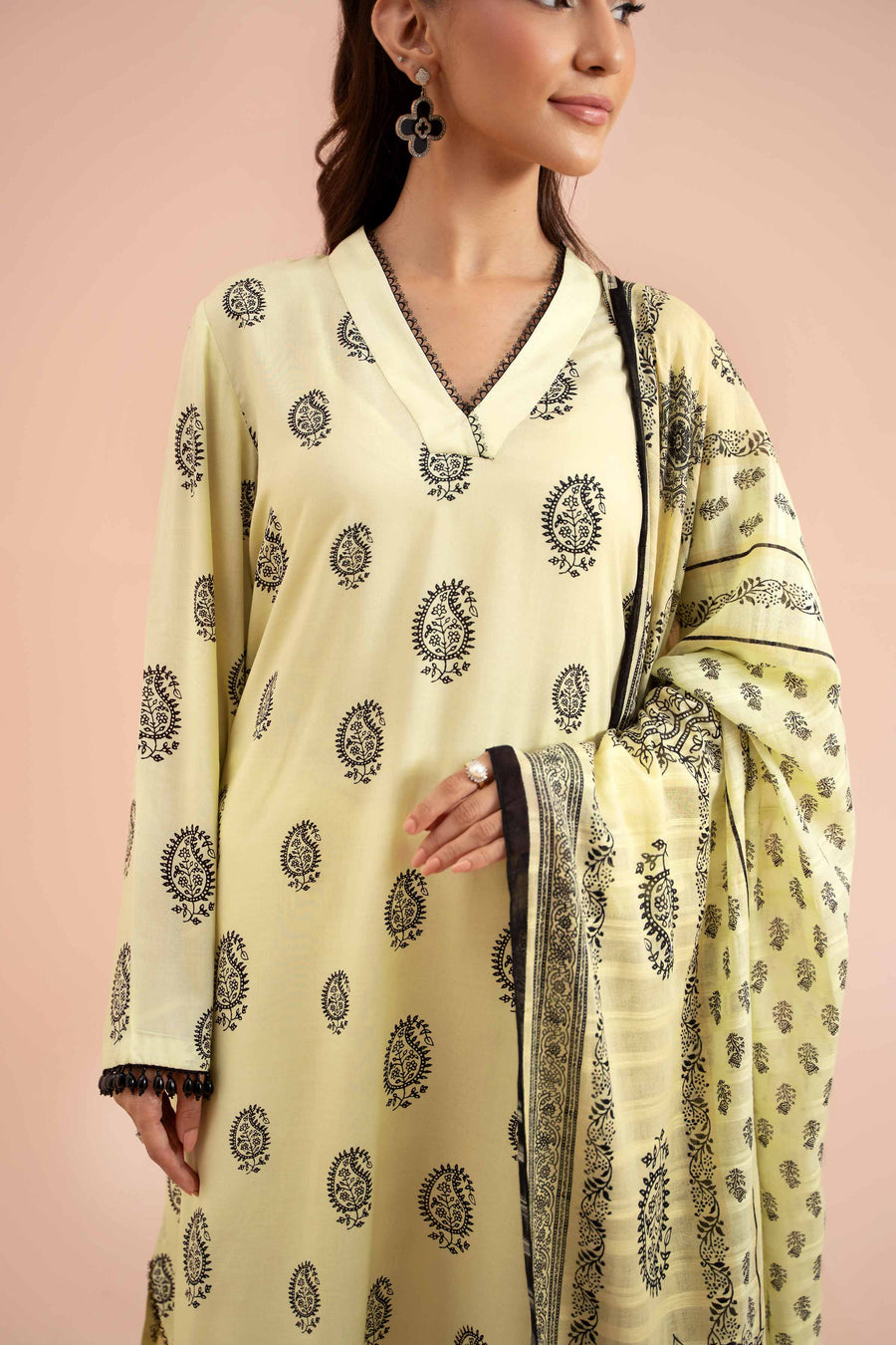 Nishat Fall Fantasy Printed Lawn Unstitched 3Pc Suit - 42402116