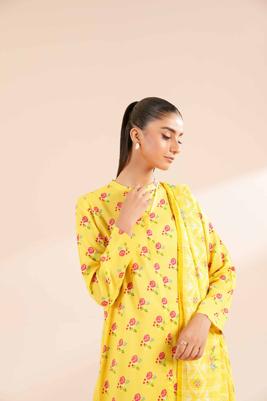Nishat Fall Fantasy Printed Lawn Unstitched 3Pc Suit - 42402117