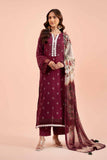 Nishat Fall Fantasy Embroidered Jacquard Unstitched 3Pc Suit - 42402122