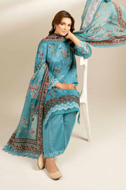 Nishat Fall Fantasy Embroidered Cambric Unstitched 3Pc Suit - 42402129
