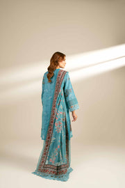 Nishat Fall Fantasy Embroidered Cambric Unstitched 3Pc Suit - 42402129