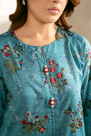Nishat Fall Fantasy Embroidered Cambric Unstitched 3Pc Suit - 42402129
