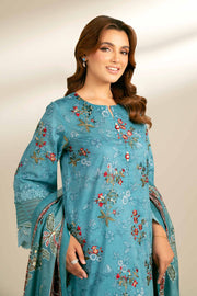 Nishat Fall Fantasy Embroidered Cambric Unstitched 3Pc Suit - 42402129
