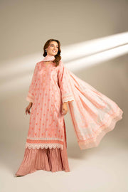 Nishat Fall Fantasy Embroidered Cambric Unstitched 3Pc Suit - 42402135