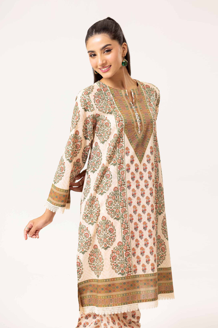 Nishat Fall Fantasy Printed Cambric Unstitched 2Pc Suit - 42402144
