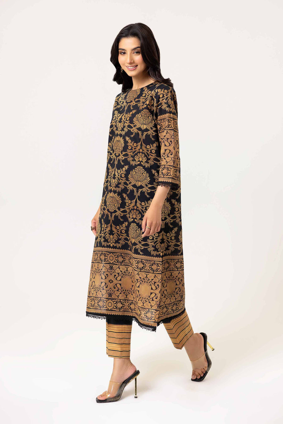 Nishat Fall Fantasy Printed Cambric Unstitched 2Pc Suit - 42402149