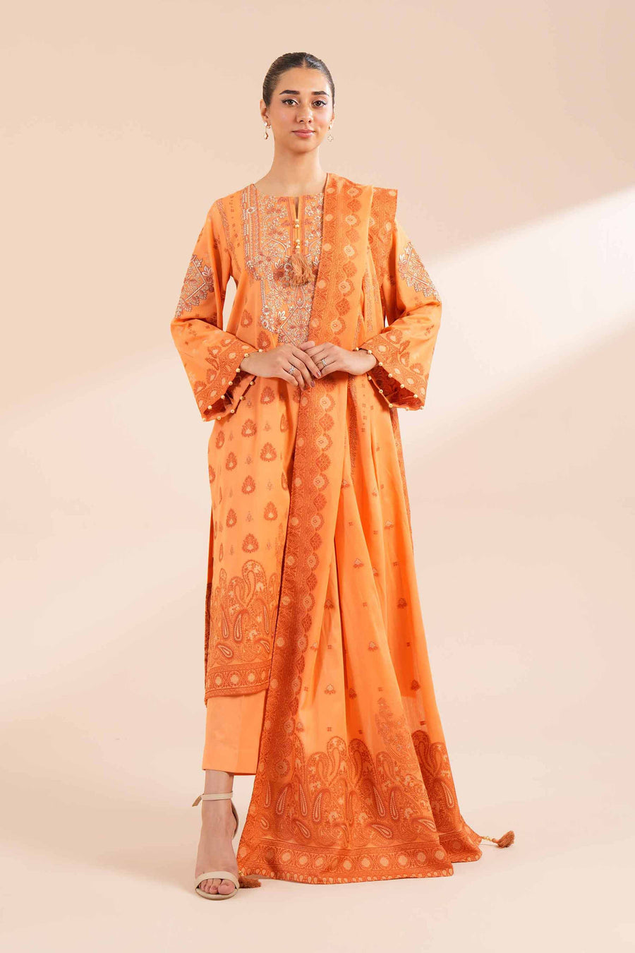 Nishat Fall Fantasy Embroidered Jacquard Unstitched 2Pc Suit - 42402163