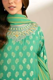 Nishat Fall Fantasy Embroidered Jacquard Unstitched 3Pc Suit - 42402166