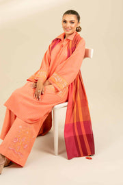 Nishat Fall Fantasy Embroidered Yarn Dyed Unstitched 3Pc Suit - 42402171