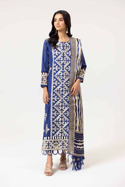 Nishat Fall Fantasy Embroidered Satin Unstitched 3Pc Suit - 42402175