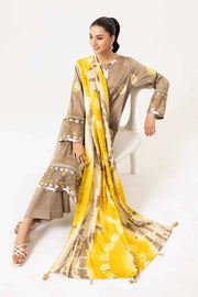 Nishat Fall Fantasy Embroidered Satin Unstitched 3Pc Suit - 42402176
