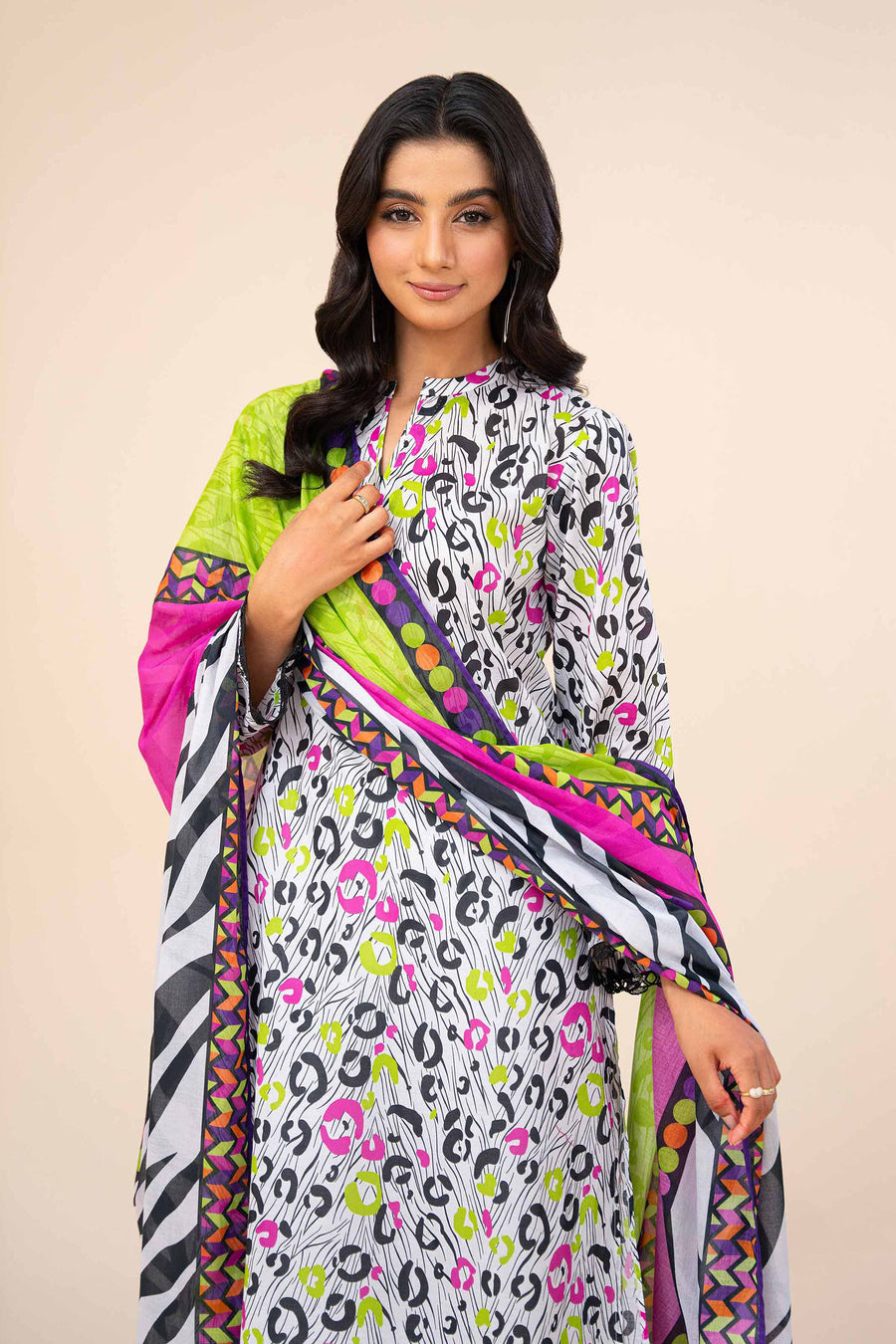 Nishat Festive Eid Printed Lawn Unstitched 3Pc Suit - 42403290