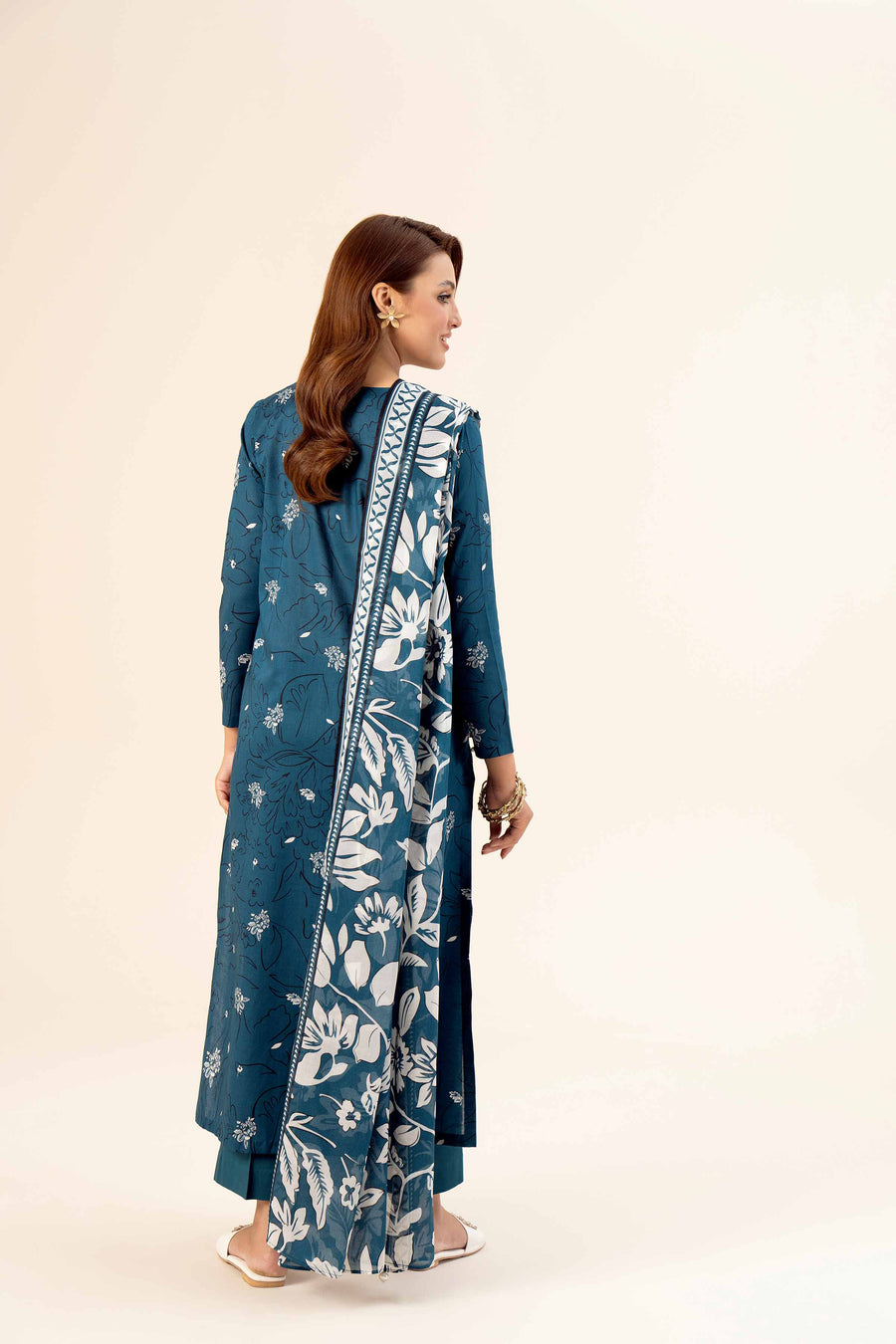 Nishat Festive Eid Printed Lawn Unstitched 3Pc Suit - 42403295