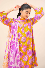 Nishat Festive Eid Printed Lawn Unstitched 3Pc Suit - 42403297