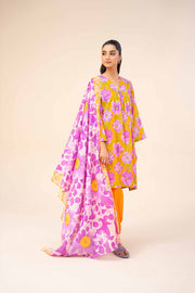 Nishat Festive Eid Printed Lawn Unstitched 3Pc Suit - 42403297