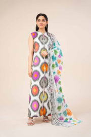 Nishat Festive Eid Printed Lawn Unstitched 3Pc Suit - 42403298