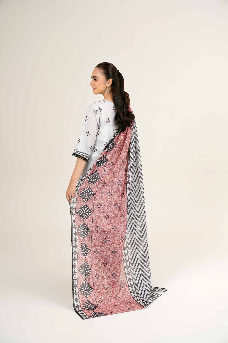 Nishat Festive Eid Printed Lawn Unstitched 3Pc Suit - 42403301