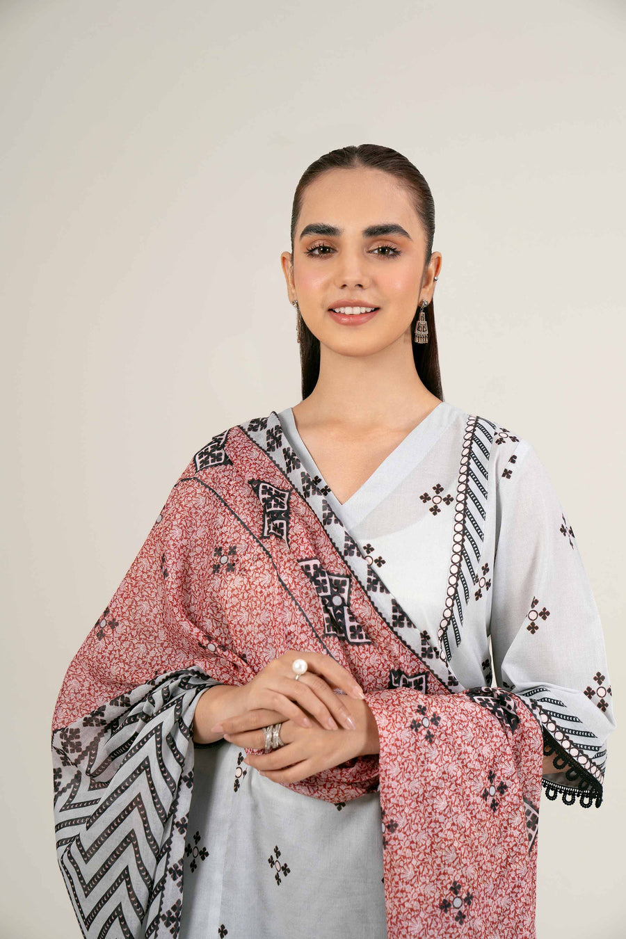 Nishat Festive Eid Printed Lawn Unstitched 3Pc Suit - 42403301