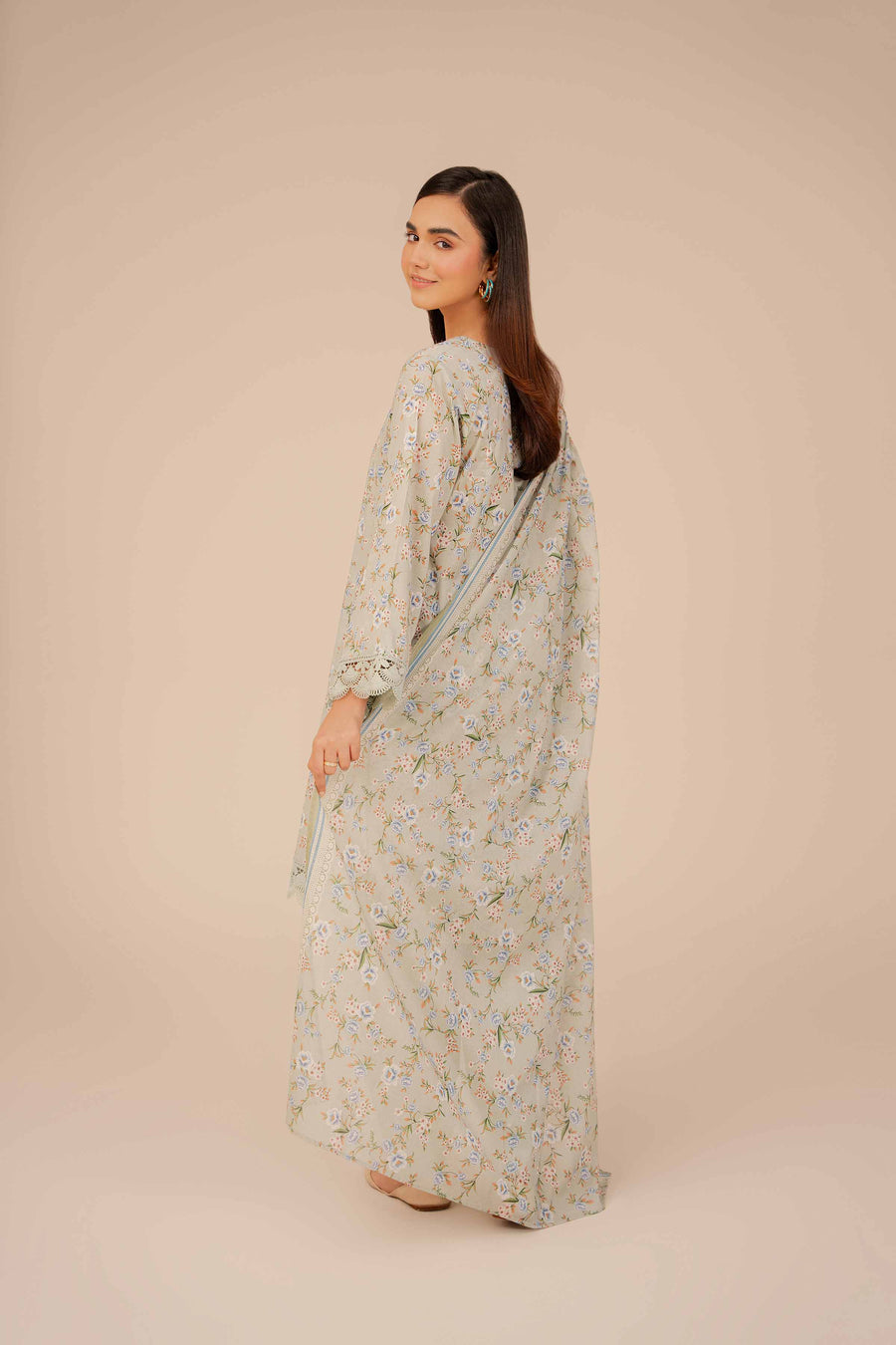 Nishat Festive Eid Printed Lawn Unstitched 3Pc Suit - 42403307