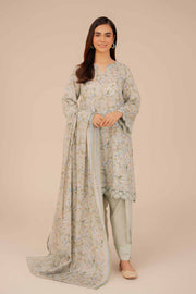 Nishat Festive Eid Printed Lawn Unstitched 3Pc Suit - 42403307