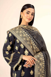 Nishat Festive Eid Gold Printed Lawn Unstitched 3Pc Suit - 42403309