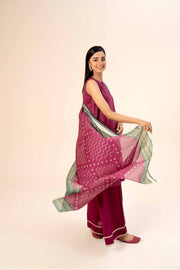 Nishat Festive Eid Gold Printed Lawn Unstitched 3Pc Suit - 42403310