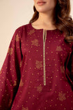 Nishat Festive Eid Gold Printed Lawn Unstitched 3Pc Suit - 42403312