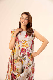 Nishat Festive Eid Gold Printed Lawn Unstitched 3Pc Suit - 42403313