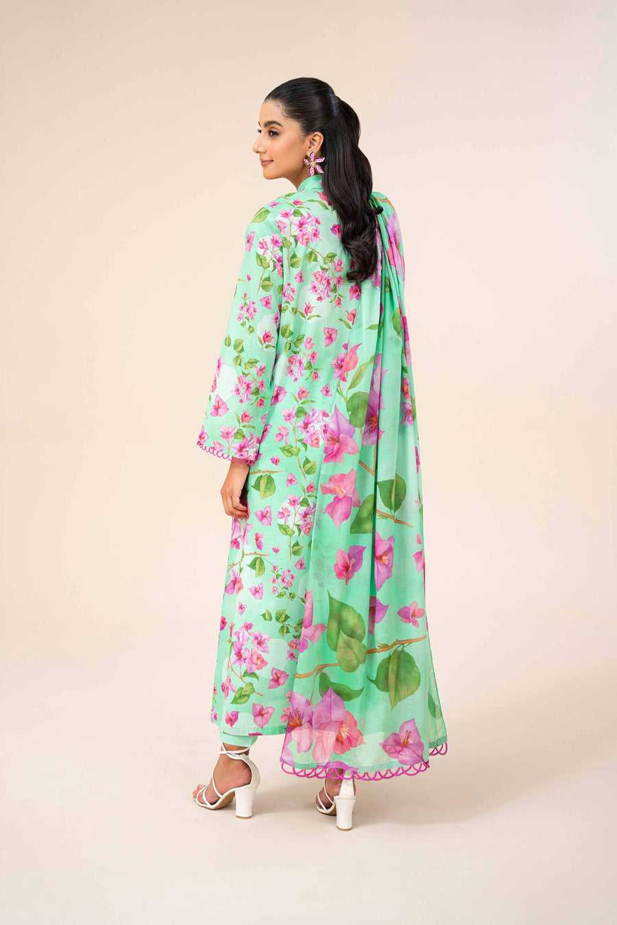 Nishat Festive Eid Digital Printed Lawn Unstitched 3Pc Suit - 42403315