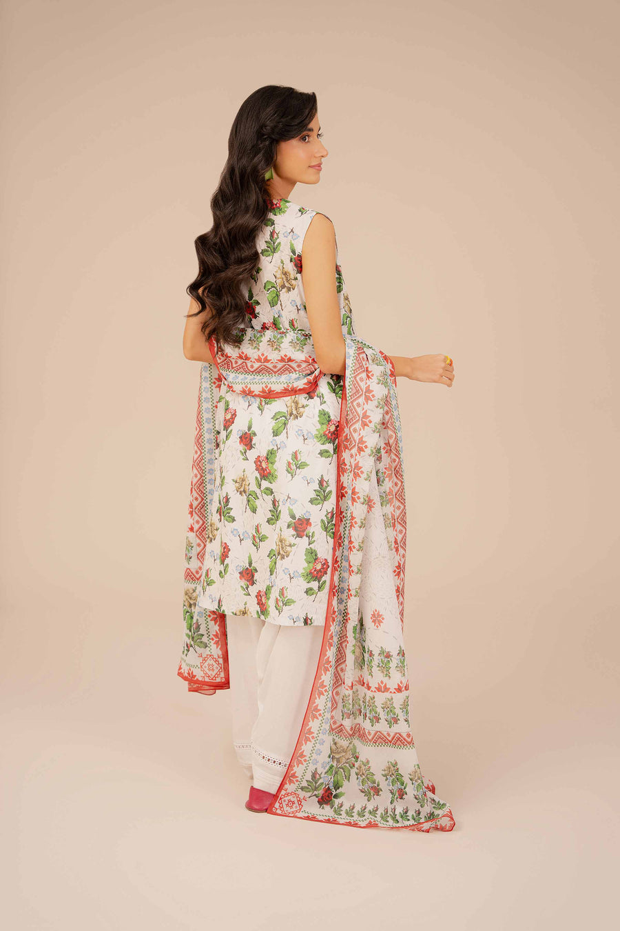 Nishat Festive Eid Digital Printed Lawn Unstitched 3Pc Suit - 42403324