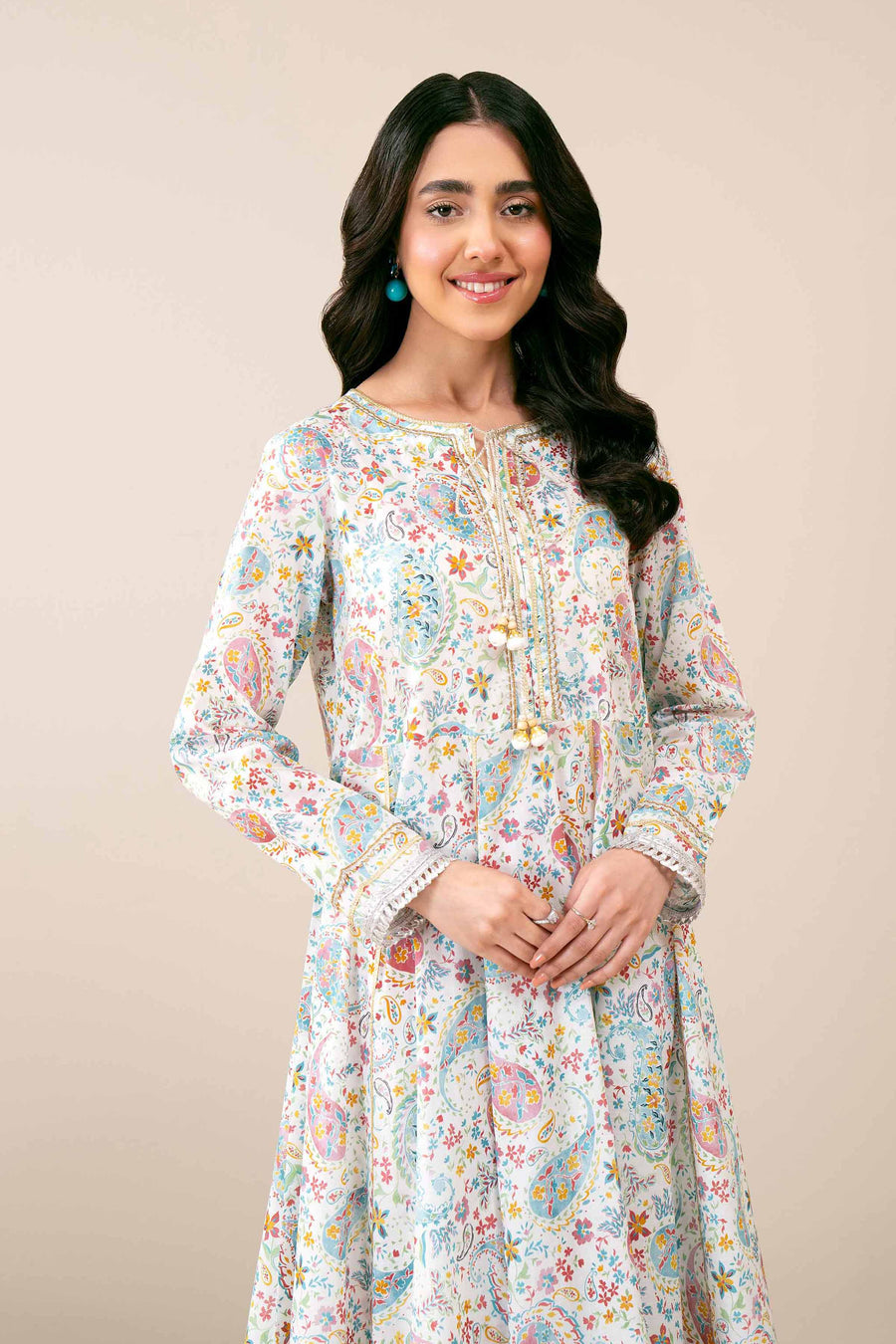 Nishat Festive Eid Digital Printed Lawn Unstitched 1Pc Shirt - 42403340