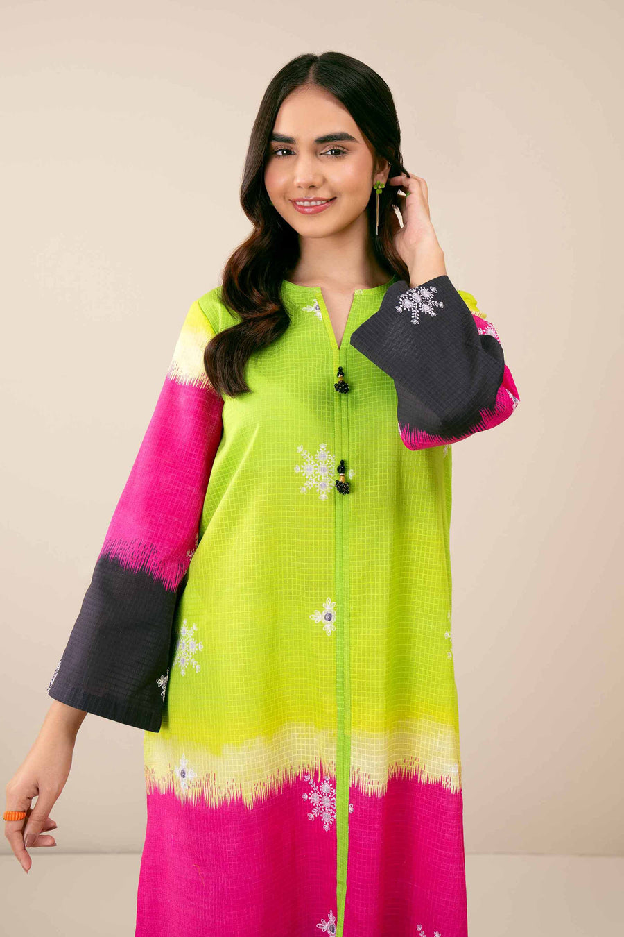 Nishat Festive Eid Digital Printed Lawn Unstitched 1Pc Shirt - 42403344