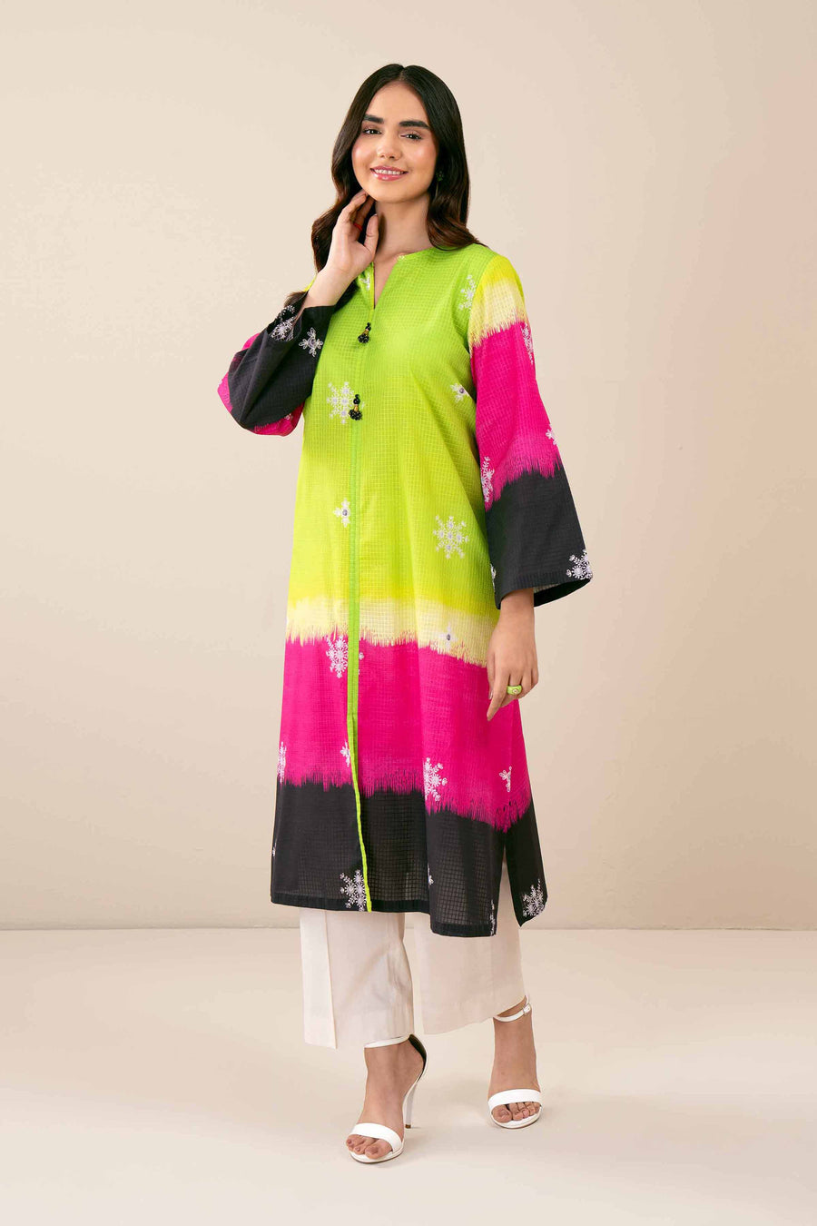 Nishat Festive Eid Digital Printed Lawn Unstitched 1Pc Shirt - 42403344