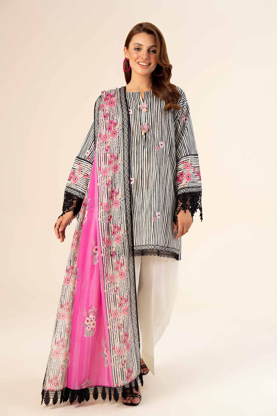 Nishat Freedom to Buy Printed Lawn Unstitched 3Pc Suit - 42403366