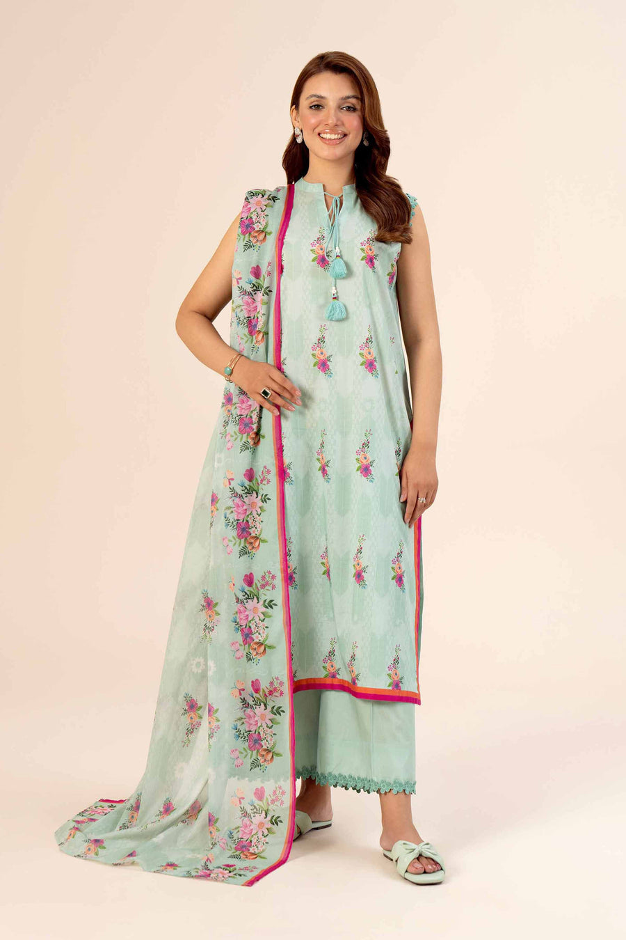 Nishat Freedom to Buy Printed Lawn Unstitched 3Pc Suit - 42403367