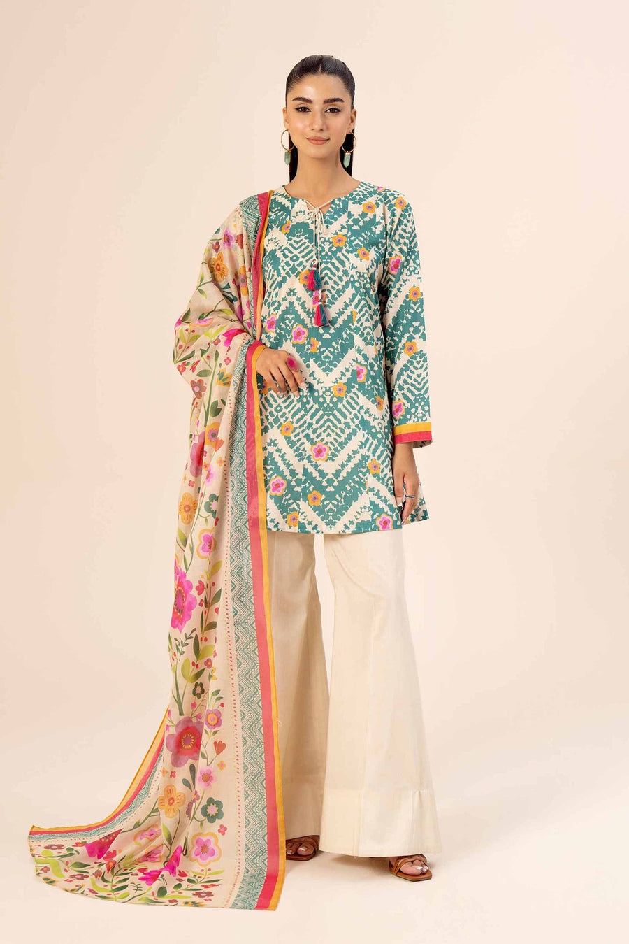 Nishat Freedom to Buy Printed Lawn Unstitched 3Pc Suit - 42403368