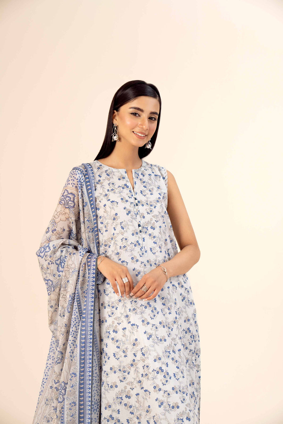Nishat Freedom to Buy Printed Lawn Unstitched 3Pc Suit - 42403372