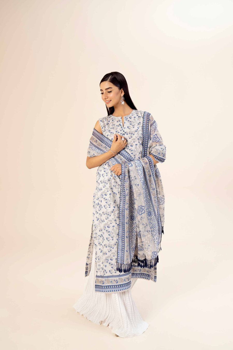 Nishat Freedom to Buy Printed Lawn Unstitched 3Pc Suit - 42403372