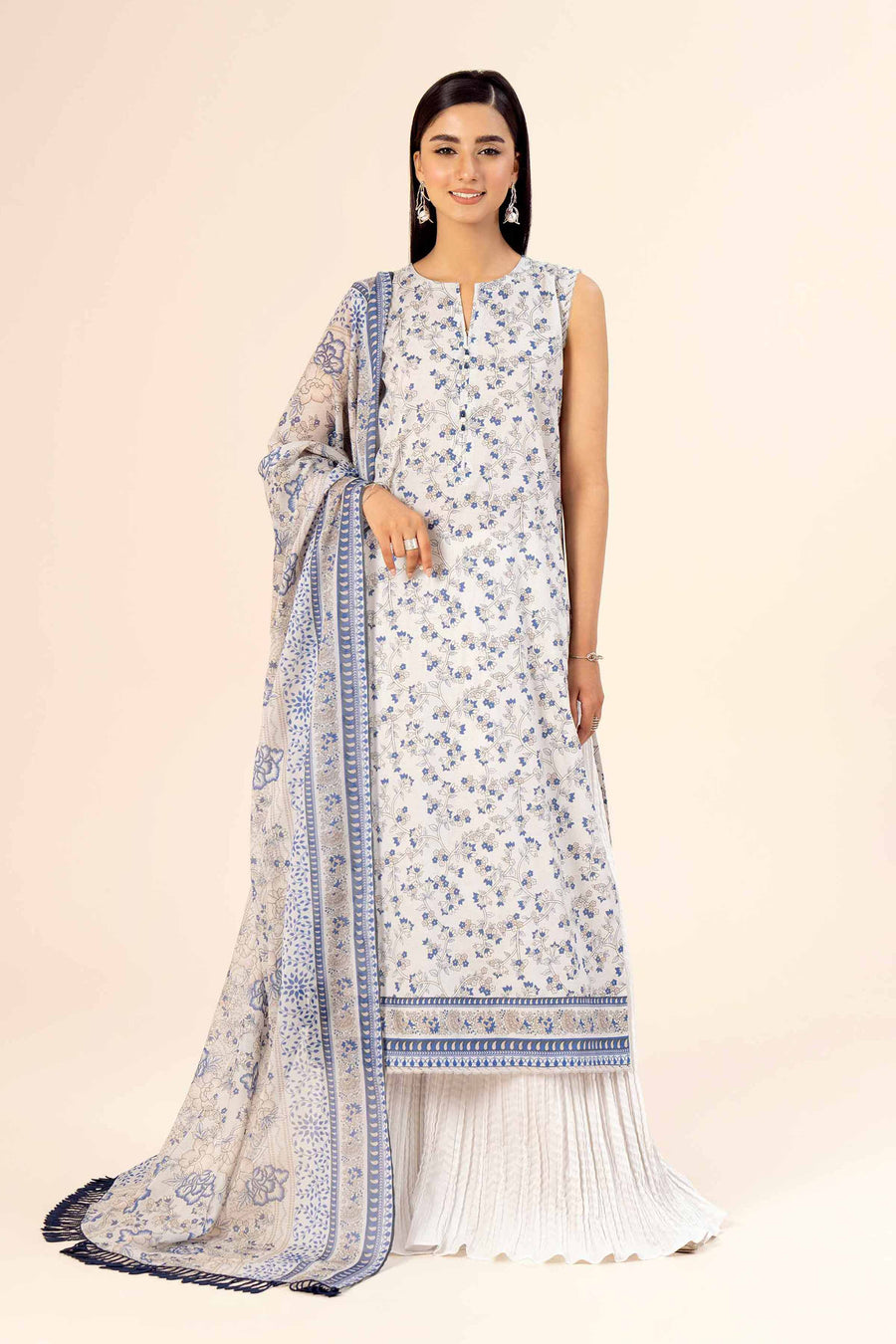 Nishat Freedom to Buy Printed Lawn Unstitched 3Pc Suit - 42403372
