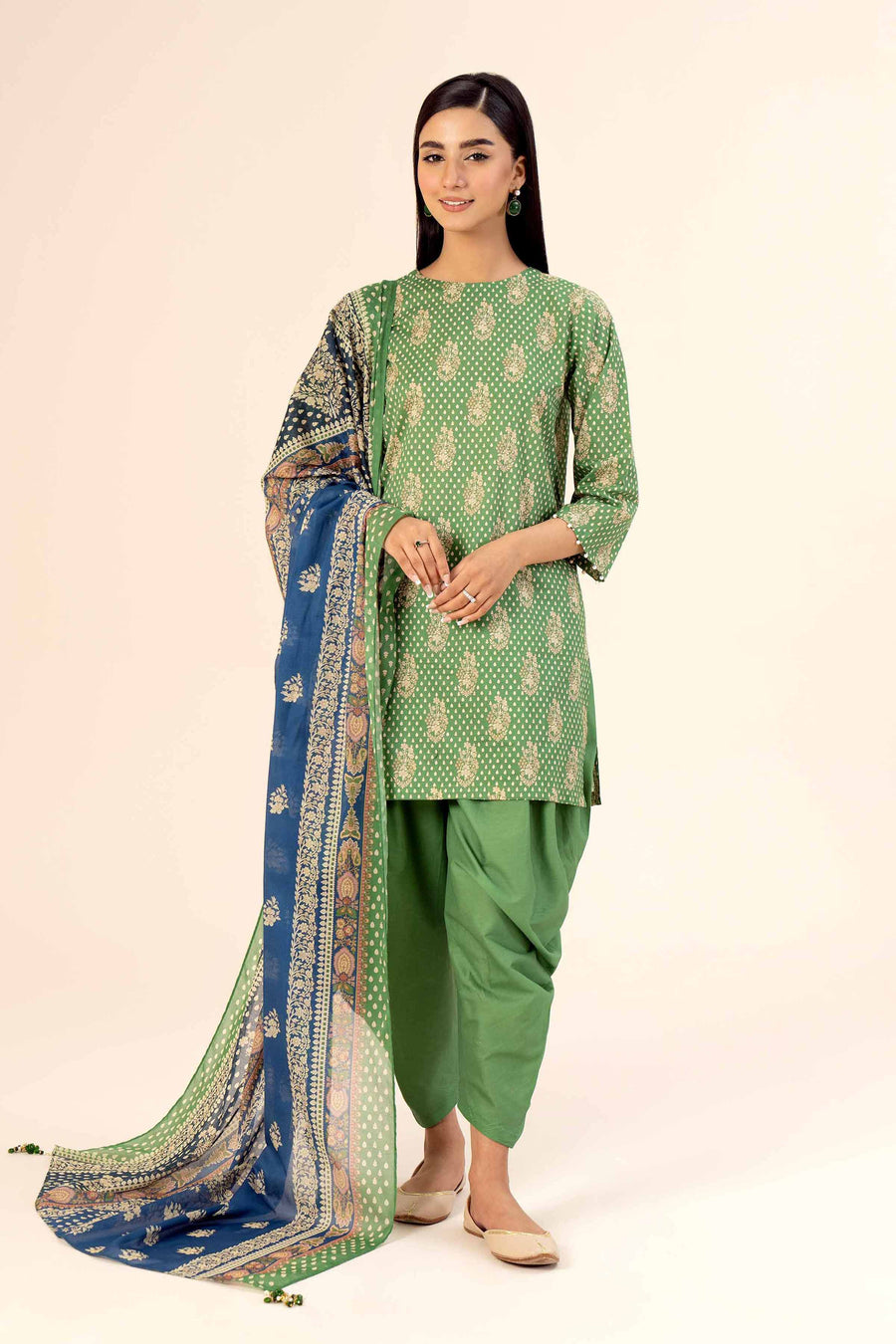Nishat Freedom to Buy Printed Lawn Unstitched 3Pc Suit - 42403374