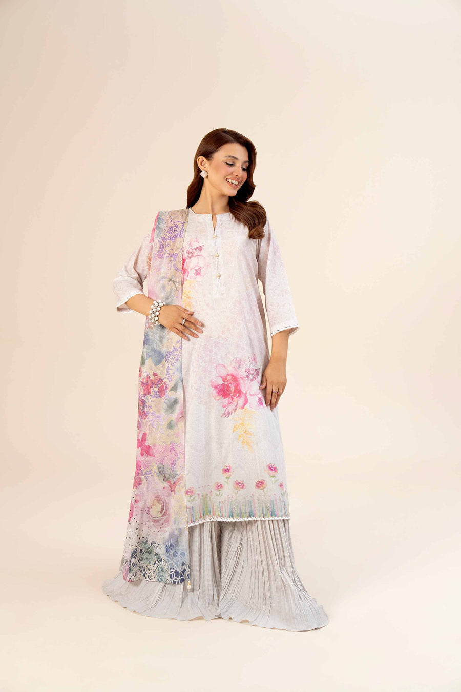 Nishat Freedom to Buy Printed Lawn Unstitched 3Pc Suit - 42403380