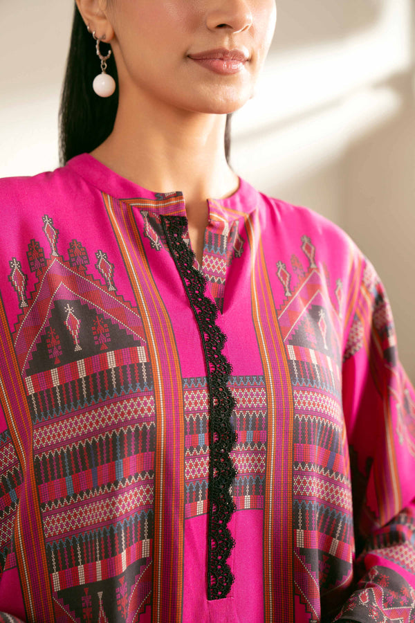 Nishat Any Day Printed Linen Unstitched 2Pc Suit - 42404002