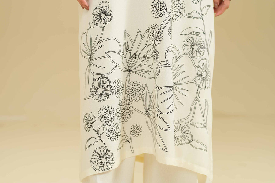 Nishat Any Day Embroidered Karandi Unstitched 2Pc Suit - 42404042