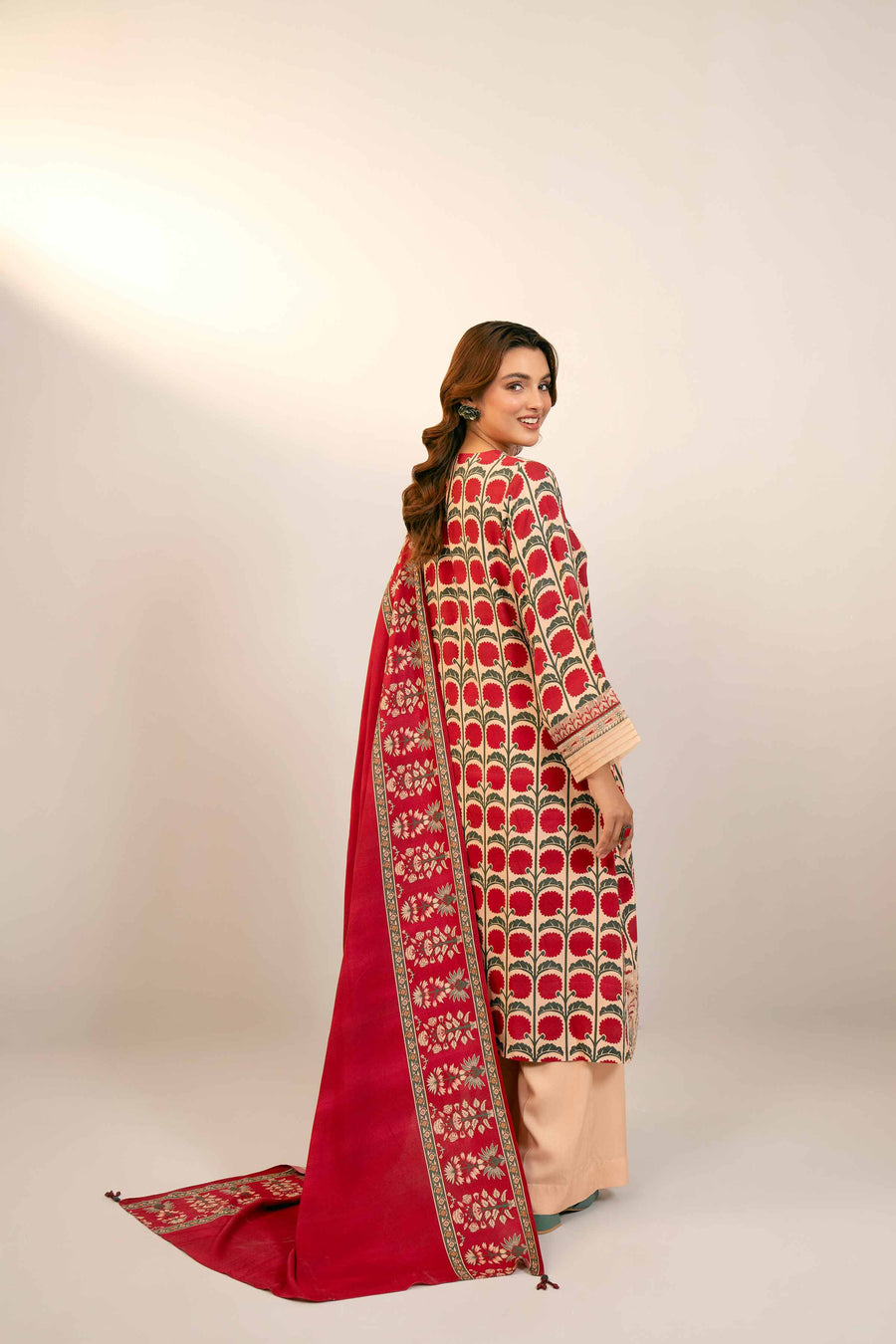 Nishat Any Day Embroidered Linen Unstitched 3Pc Suit - 42404097