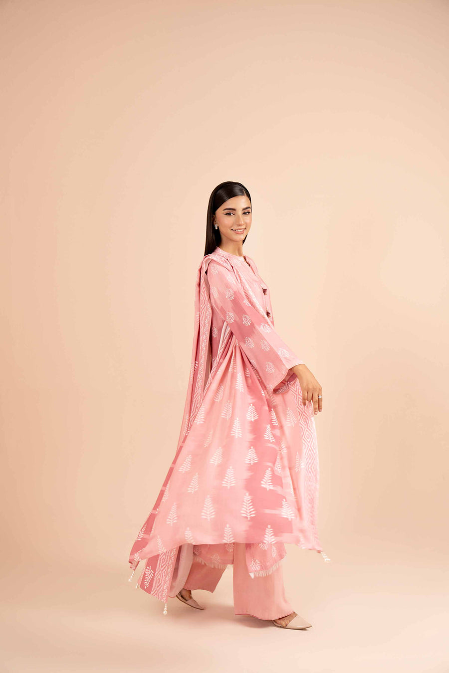 Nishat Any Day Printed Linen Unstitched 3Pc Suit - 42404108